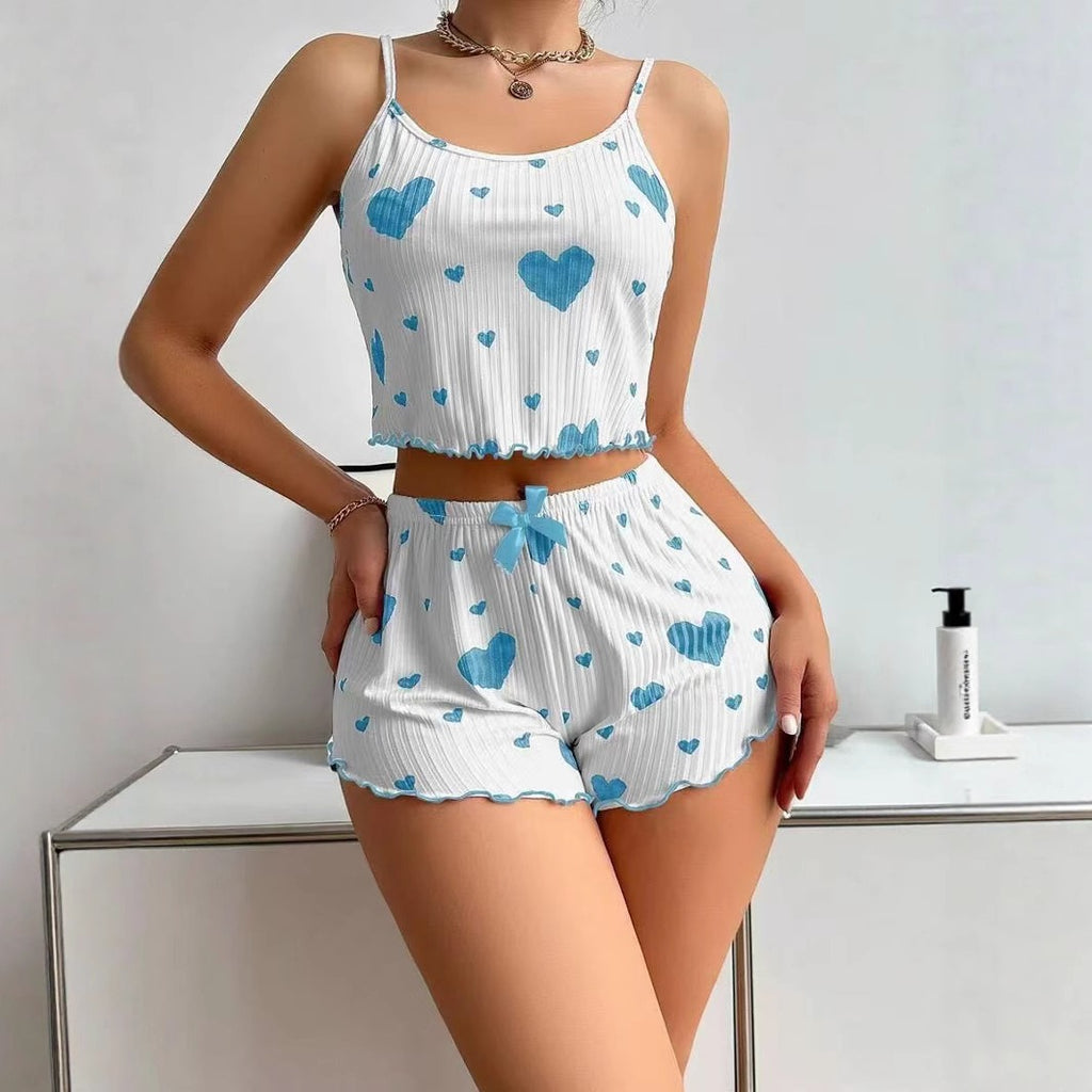 TWO PIECE SET OF WOMEN’S LOVE PAJAMAS