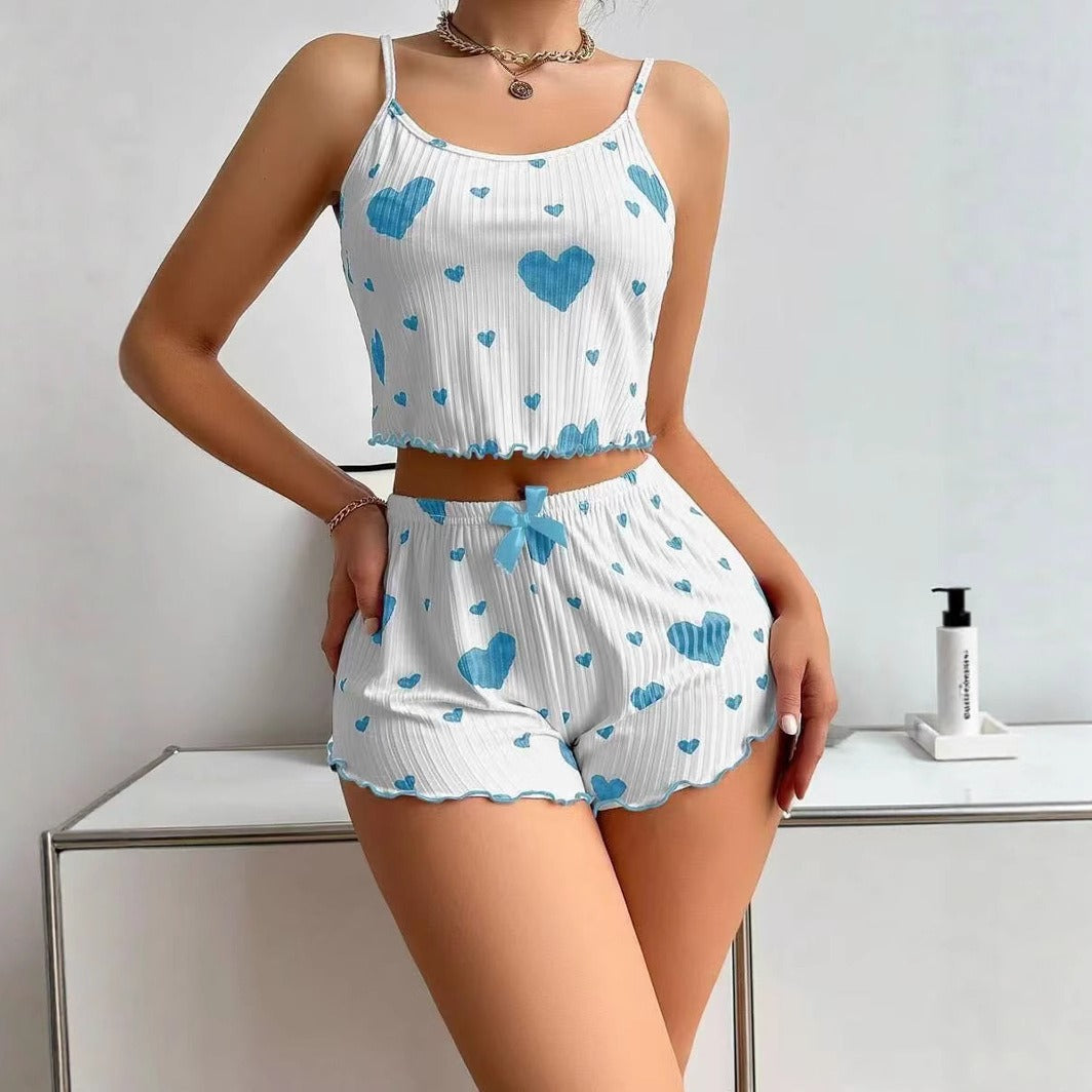 TWO PIECE SET OF WOMEN’S LOVE PAJAMAS