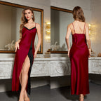 SEXY BACKLESS LONG STRAP NIGHTGOWN
