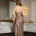 SEXY BACKLESS LONG STRAP NIGHTGOWN