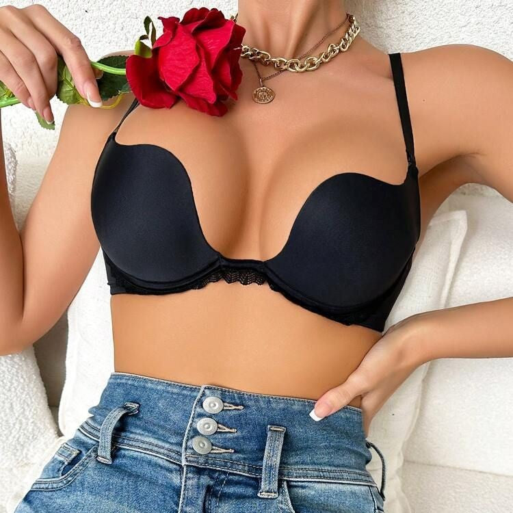 INVISIBLE BACKLESS DEEP V-NECK SEAMLESS BRA
