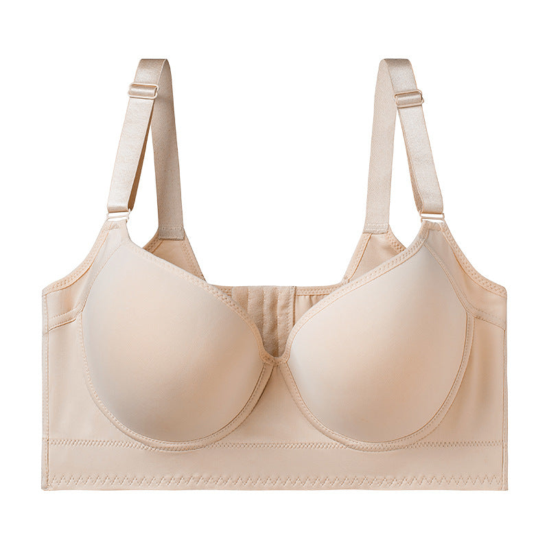UNDERWIRED BRA WITH ADJUSTABLE BACK AND V-NECKLINE.