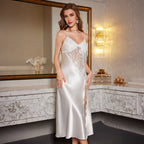 LUXURY SEXY LACE LONG STRAP NIGHTGOWN