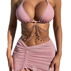 3-Piece High-Waist Bikini Set