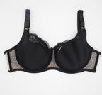 Plus Size Leopard Lace Bra Set