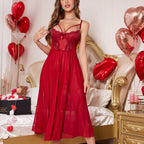 SHEER SLIT LONG SKIRT LINGERIE SET