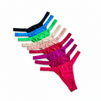 DOUBLE-STRING MICROFIBER THONG