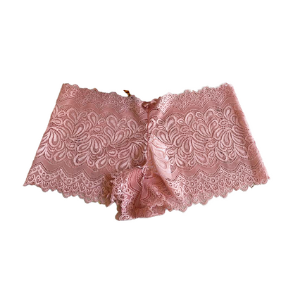 LACE CALEÇON PANTY WITH HIGHER WAIST AND COTTON LINING