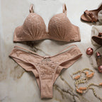 FOAM BASE PADDED BRA AND THONG SET