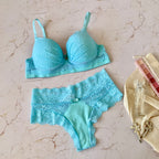 PADDED LINGERIE SET WITH STRASS