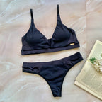 RIBBED PADDED LINGERIE SET