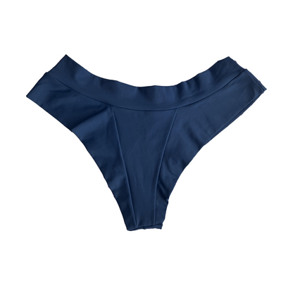 MICROFIBER PANTY WITH BLUE DOUBLE-STRING BACK