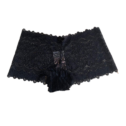 LACE CALEÇON PANTY WITH HIGHER WAIST AND COTTON LINING
