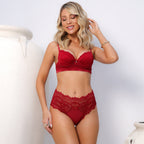 PADDED LINGERIE SET WITH STRASS
