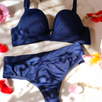 PLUS-SIZE PADDED LINGERIE SET