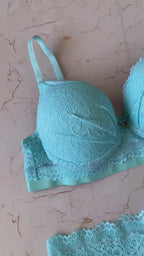 PADDED LINGERIE SET WITH STRASS