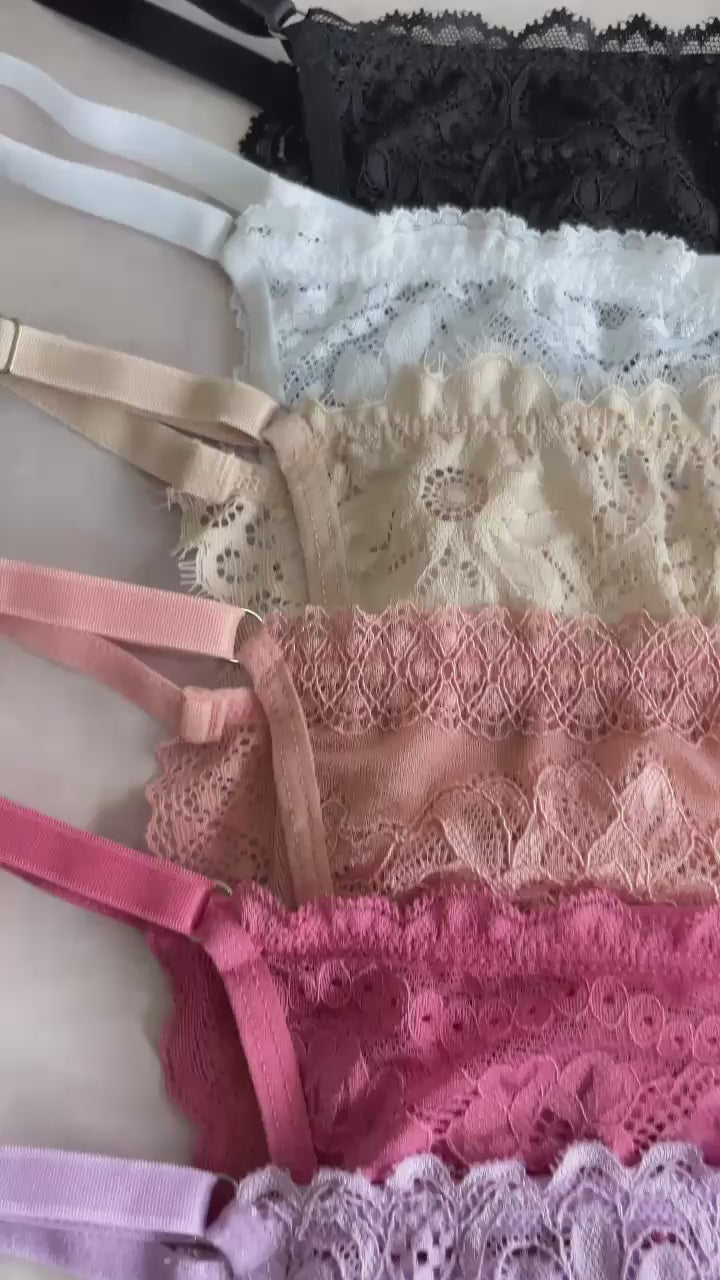 LACE THONG WITH ADJUSTABLE STRAPS