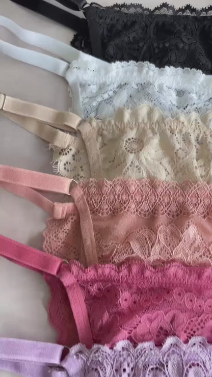 LACE THONG WITH ADJUSTABLE STRAPS