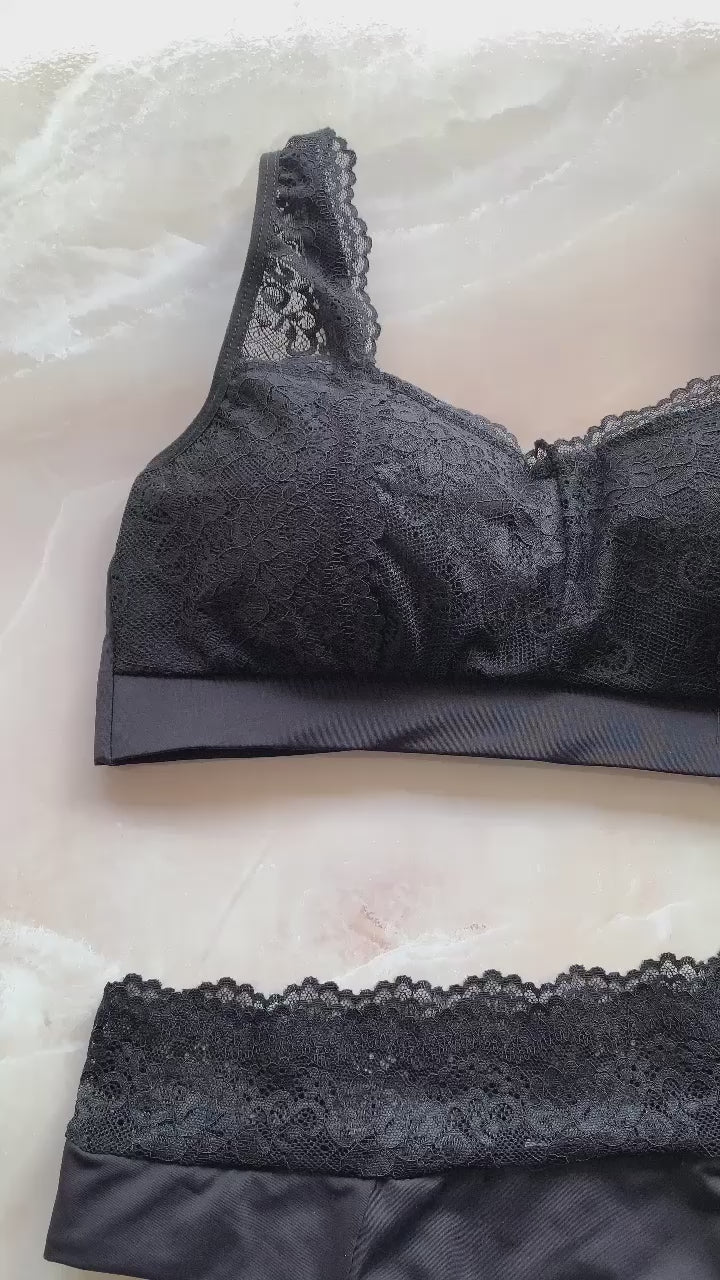 LACE TOP LINGERIE SET