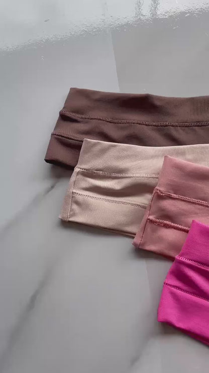 SEAMLESS WHITE DOUBLE-STRING MICROFIBER THONG