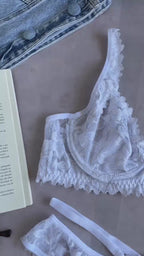 HALF-CUP BRA AND PANTY SET