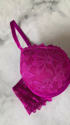 BASIC LACE LINGERIE SET WITH LACE PANTY